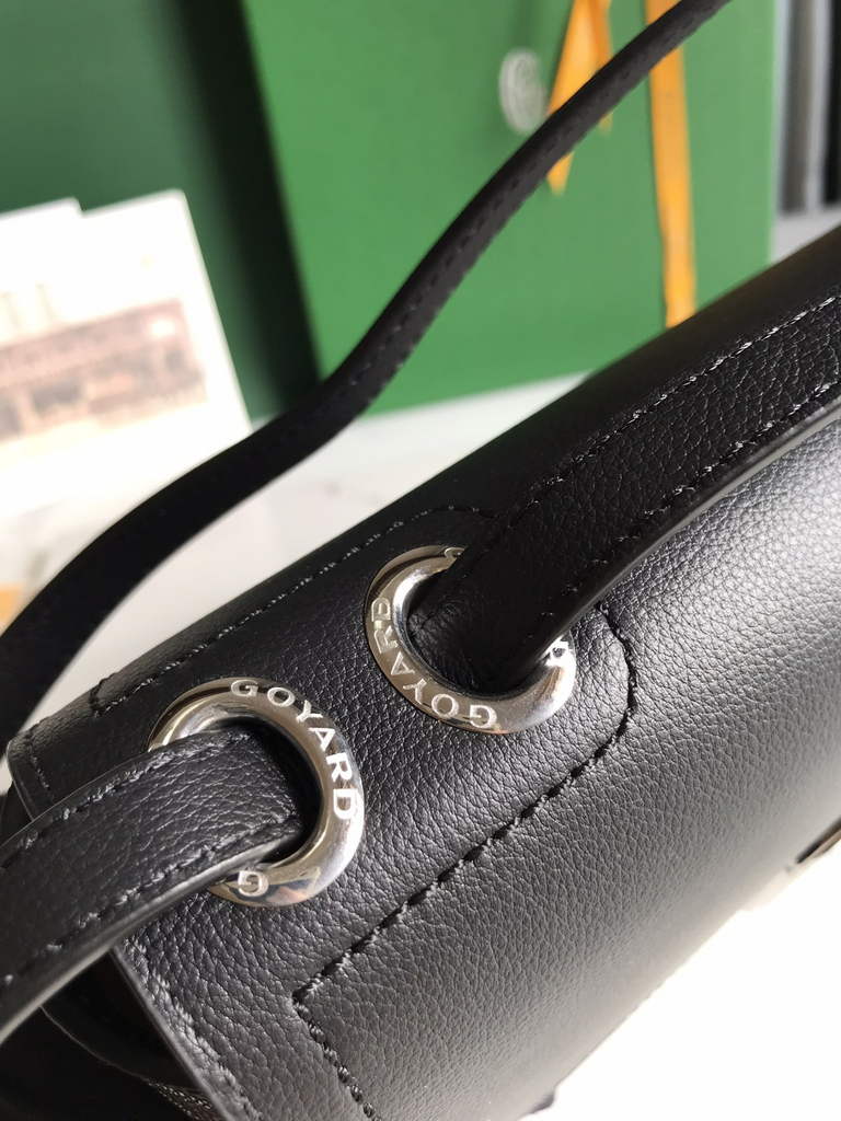 Goyard 233 Strap Bag, GY020213 Goyardine Canvas Black