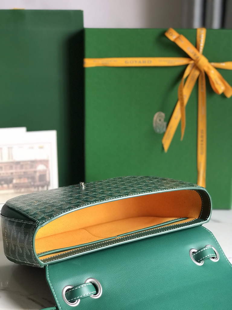 Goyard 233 Strap Bag, GY020213 Goyardine Canvas Green