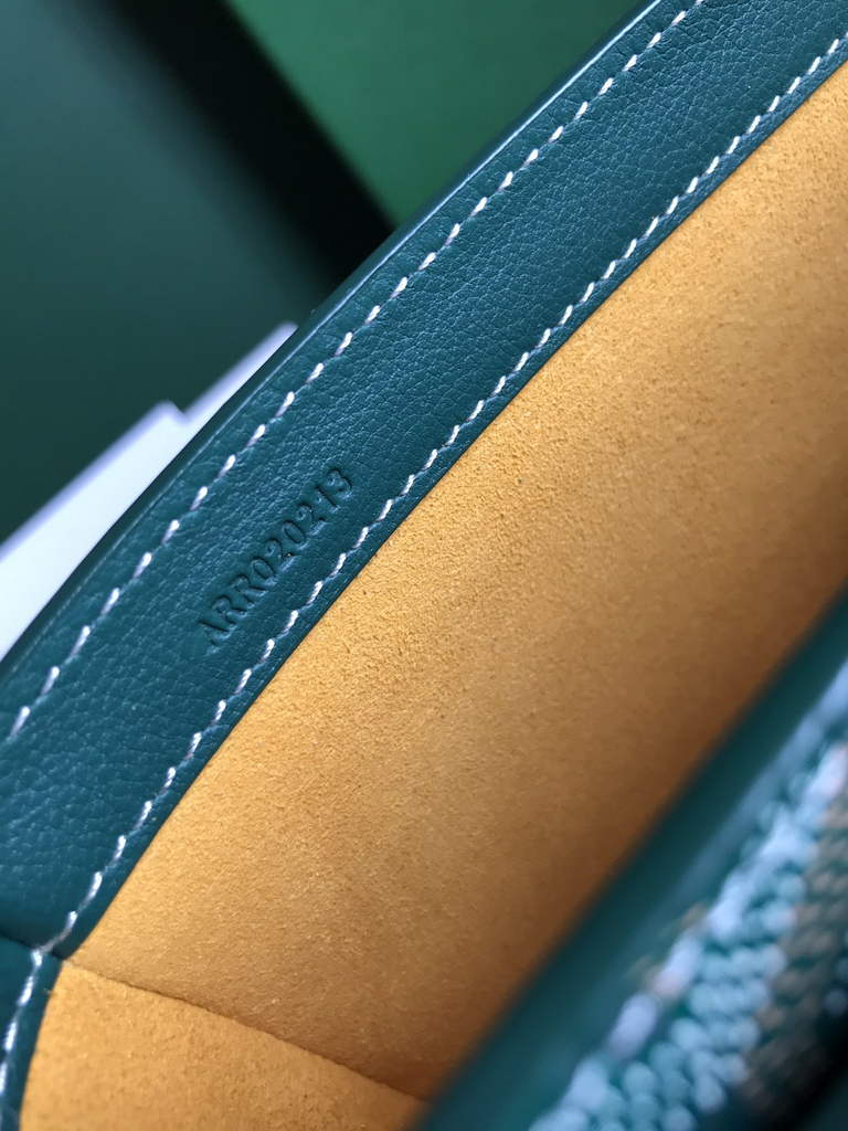 Goyard 233 Strap Bag, GY020213 Goyardine Canvas Green