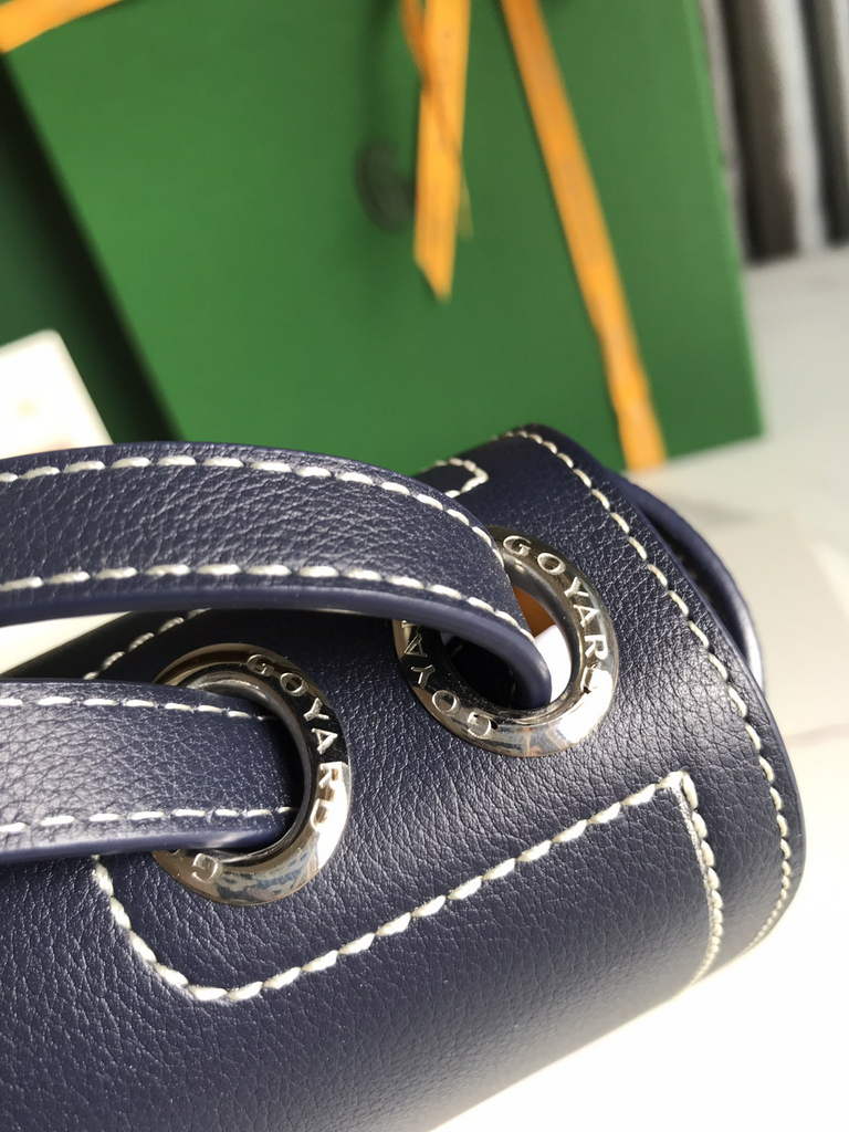 Goyard 233 Strap Bag, GY020213 Goyardine Canvas Navy