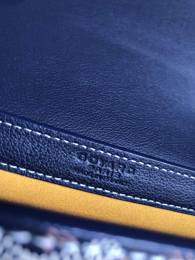 Goyard 233 Strap Bag, GY020213 Goyardine Canvas Navy