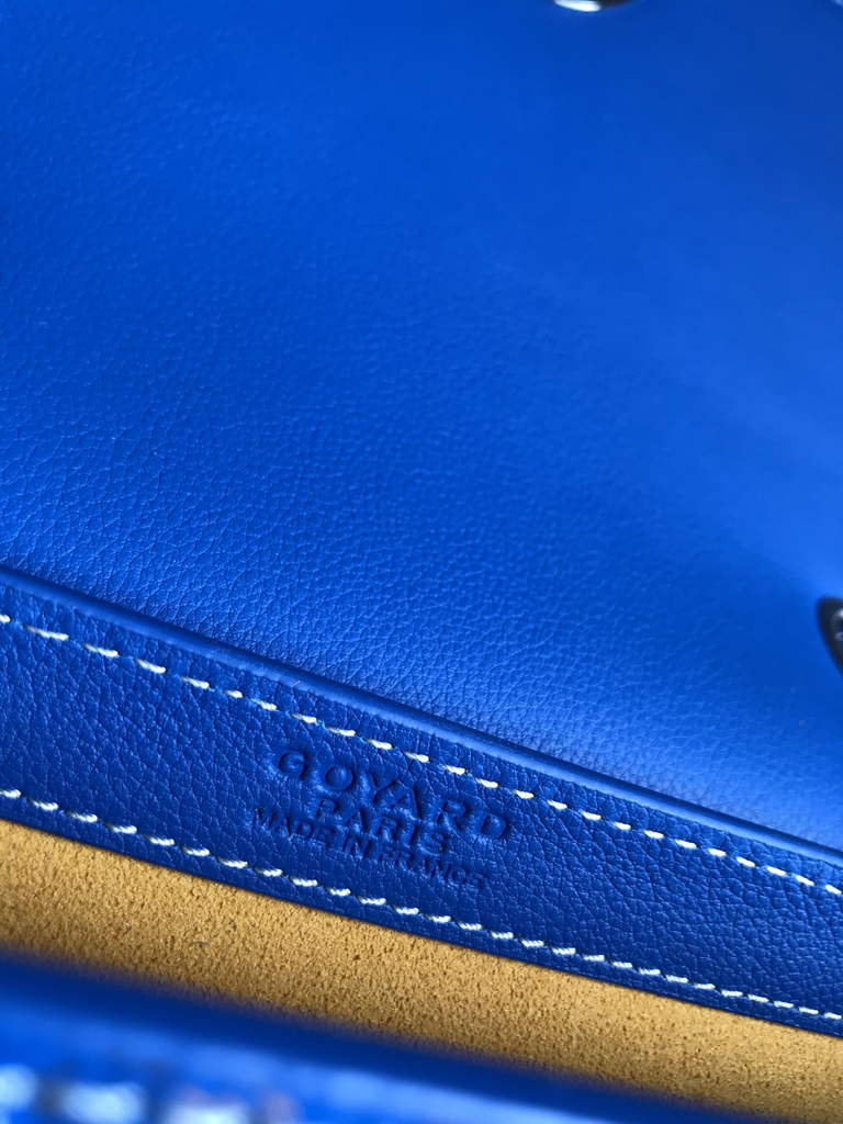 Goyard 233 Strap Bag, GY020213 Goyardine Canvas Blue