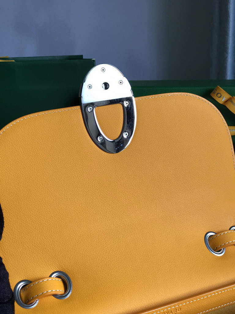 Goyard 233 Strap Bag, GY020213 Goyardine Canvas Yellow