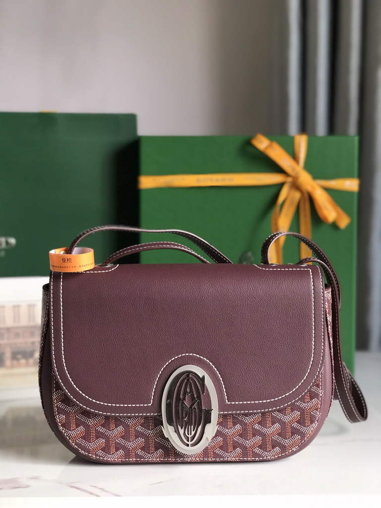 Goyard 233 Strap Bag, GY020213 Goyardine Canvas Purple
