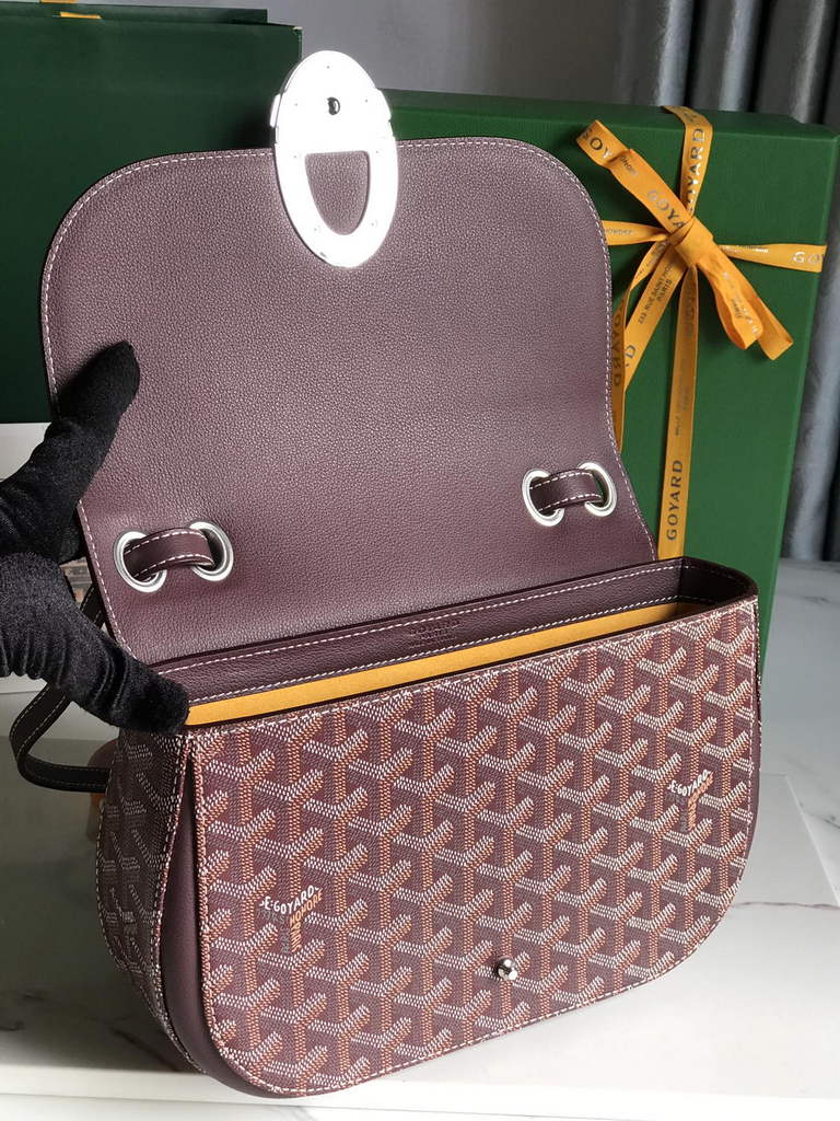 Goyard 233 Strap Bag, GY020213 Goyardine Canvas Purple