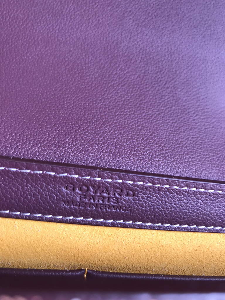 Goyard 233 Strap Bag, GY020213 Goyardine Canvas Purple