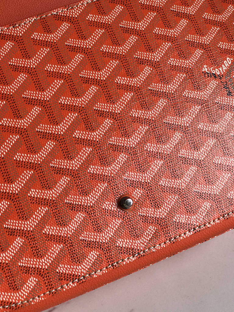 Goyard 233 Strap Bag, GY020213 Goyardine Canvas Orange