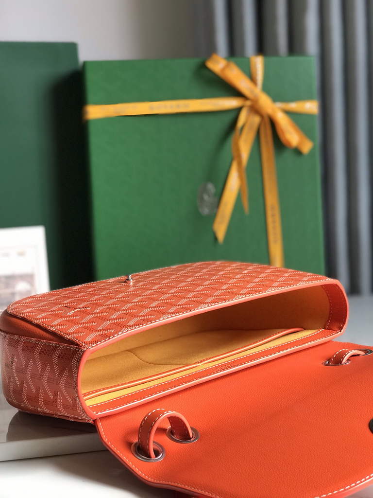 Goyard 233 Strap Bag, GY020213 Goyardine Canvas Orange