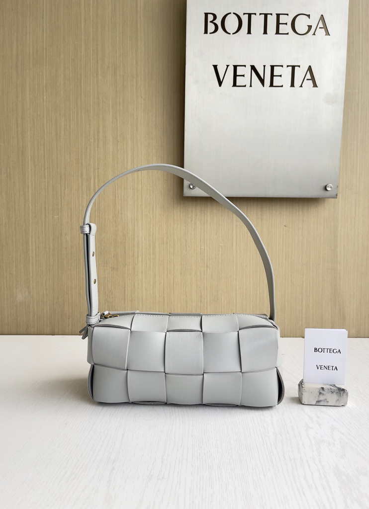 Bottega Veneta Small Brick Cassette 729166 Lambskin Gray