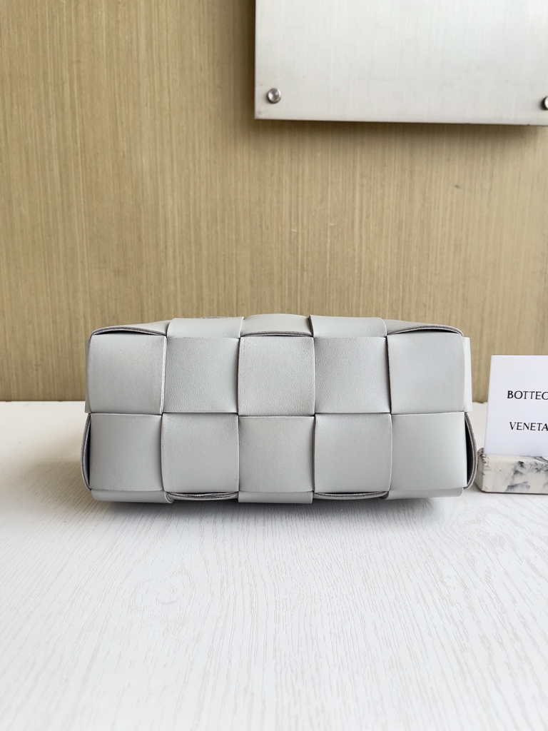 Bottega Veneta Small Brick Cassette 729166 Lambskin Gray