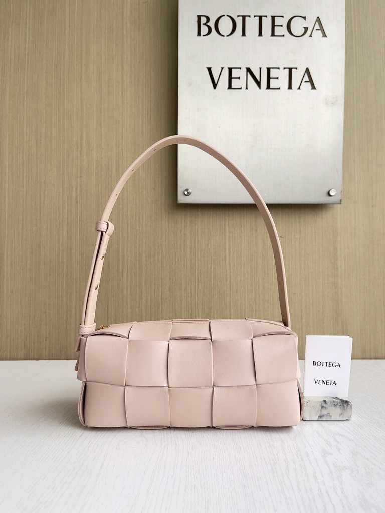Bottega Veneta Small Brick Cassette 729166 Lambskin Light Pink