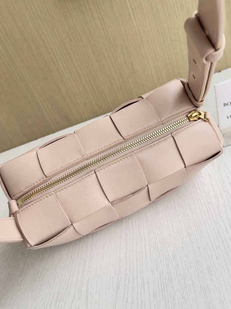 Bottega Veneta Small Brick Cassette 729166 Lambskin Light Pink