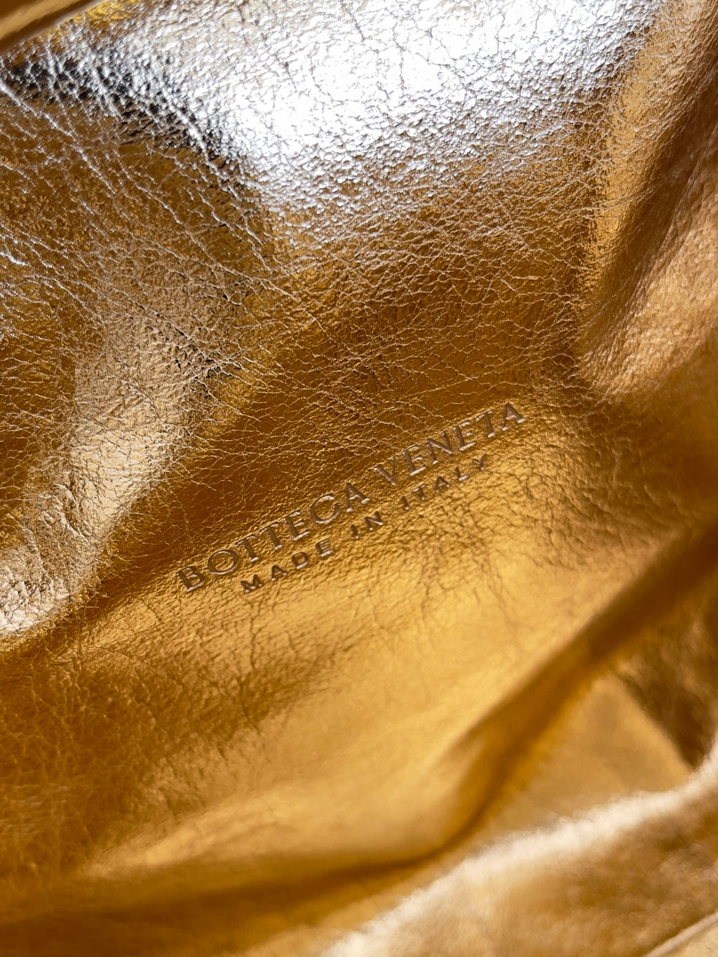Bottega Veneta Teen Lauren 1980 With Chain 785807 Lambskin Gold