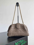 Bottega Veneta Teen Lauren 1980 With Chain 785807 Lambskin Khaki