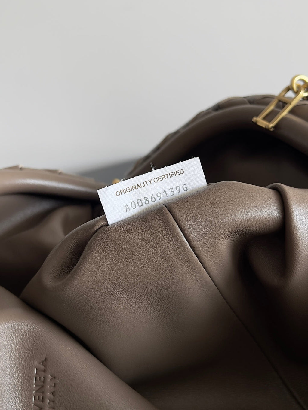 Bottega Veneta Teen Lauren 1980 With Chain 785807 Lambskin Khaki