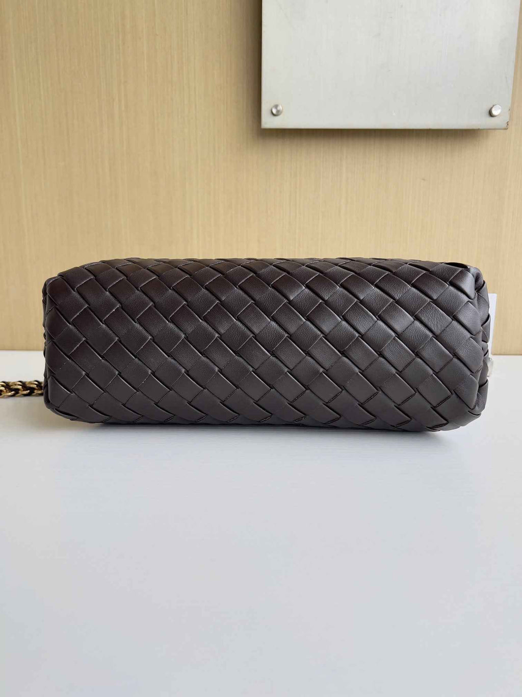 Bottega Veneta Teen Lauren 1980 With Chain 785807 Lambskin Coffee