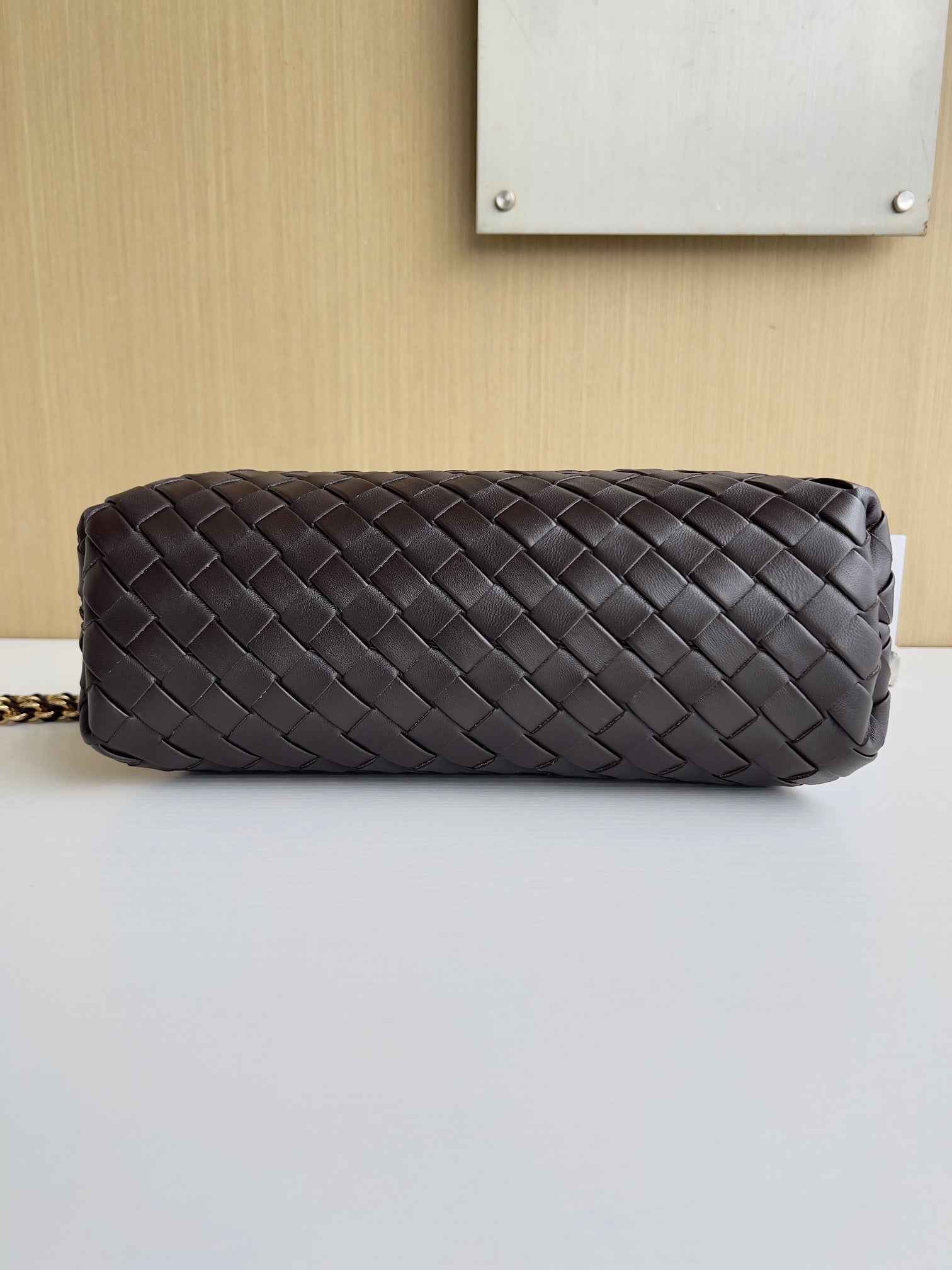 Bottega Veneta Teen Lauren 1980 With Chain 785807 Lambskin Coffee