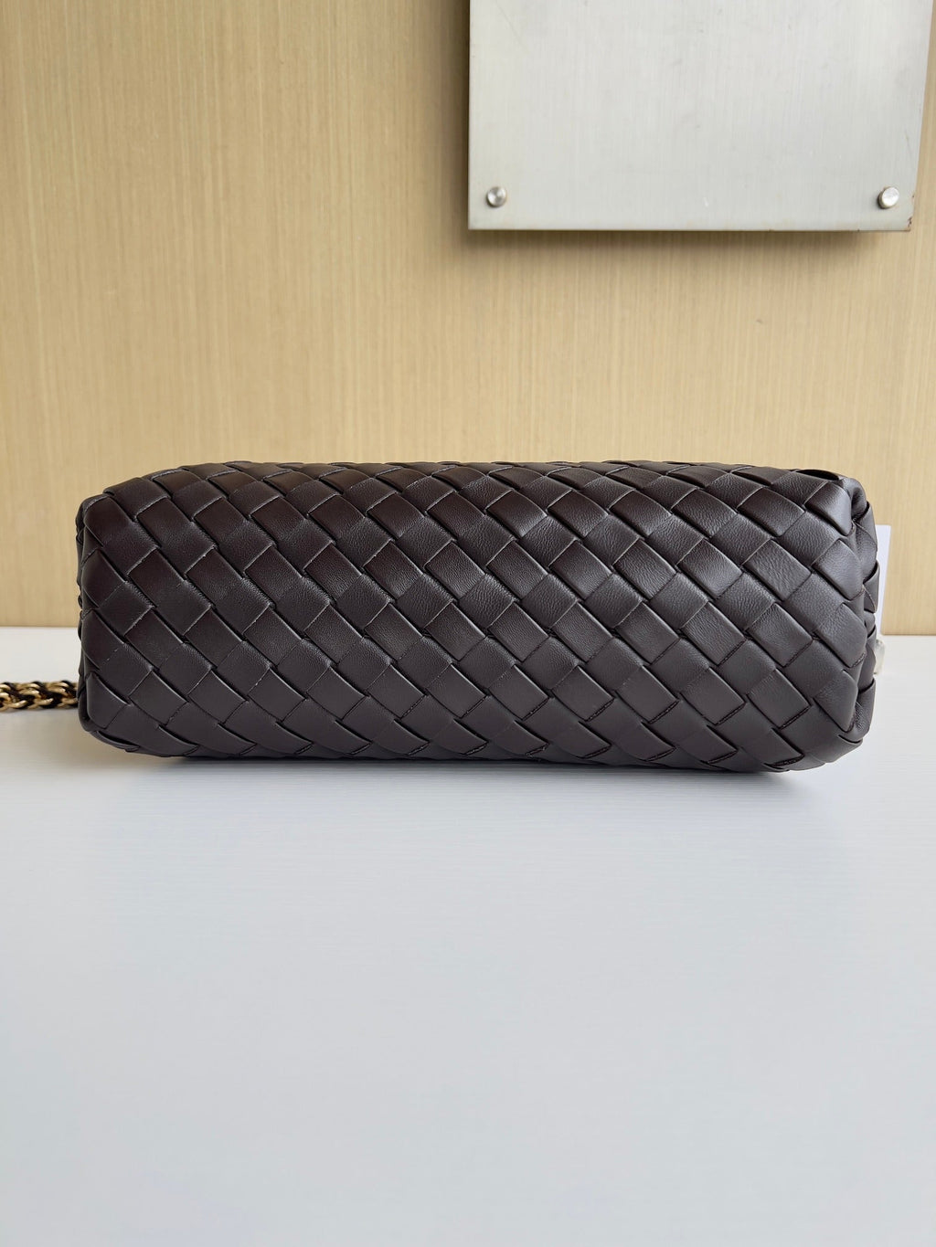 Bottega Veneta Teen Lauren 1980 With Chain 785807 Lambskin Coffee