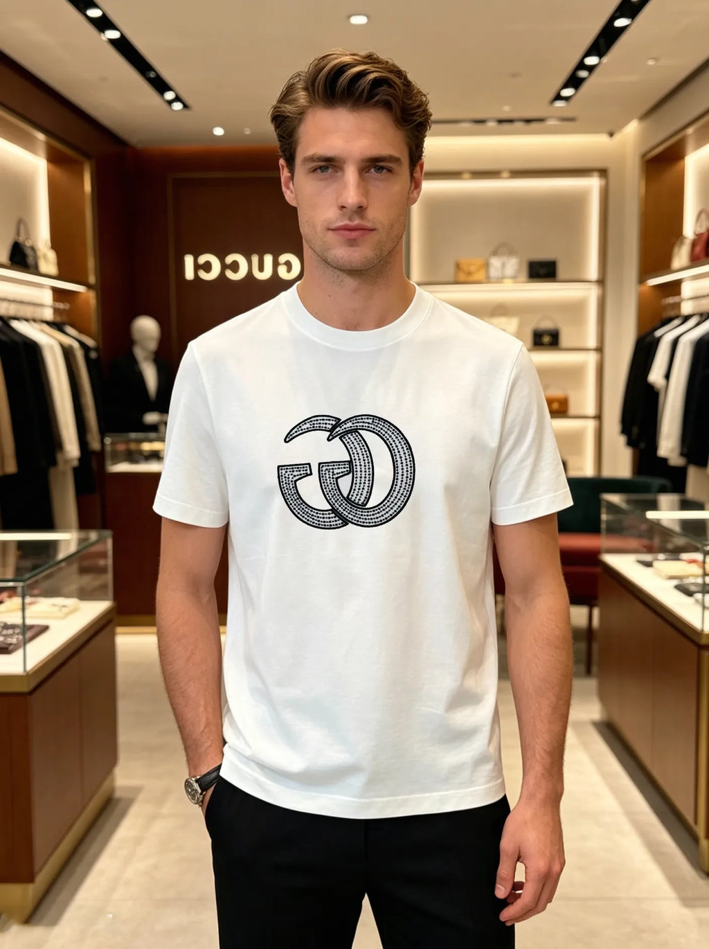 Gucci T-shirt GG Polo Shirts Men 648600