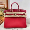Hermès Birkin Bag Red Crocodile Togo Gold Hardware H8631