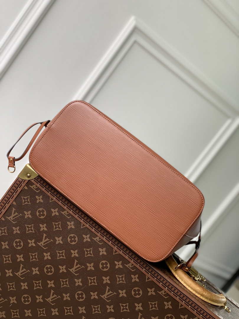 Louis Vuitton Neverfull MM Bag M12467 Brown Epi grained leather