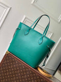 Louis Vuitton Neverfull MM Bag M12195 Green Epi grained leather