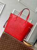 Louis Vuitton Neverfull MM Bag M12755 Red Epi grained leather