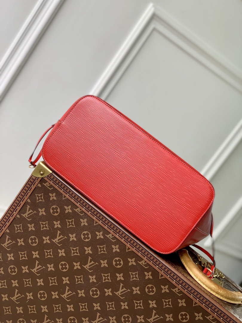 Louis Vuitton Neverfull MM Bag M12755 Red Epi grained leather