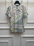 Louis Vuitton Flower Foulard Short-Sleeved T-Shirt