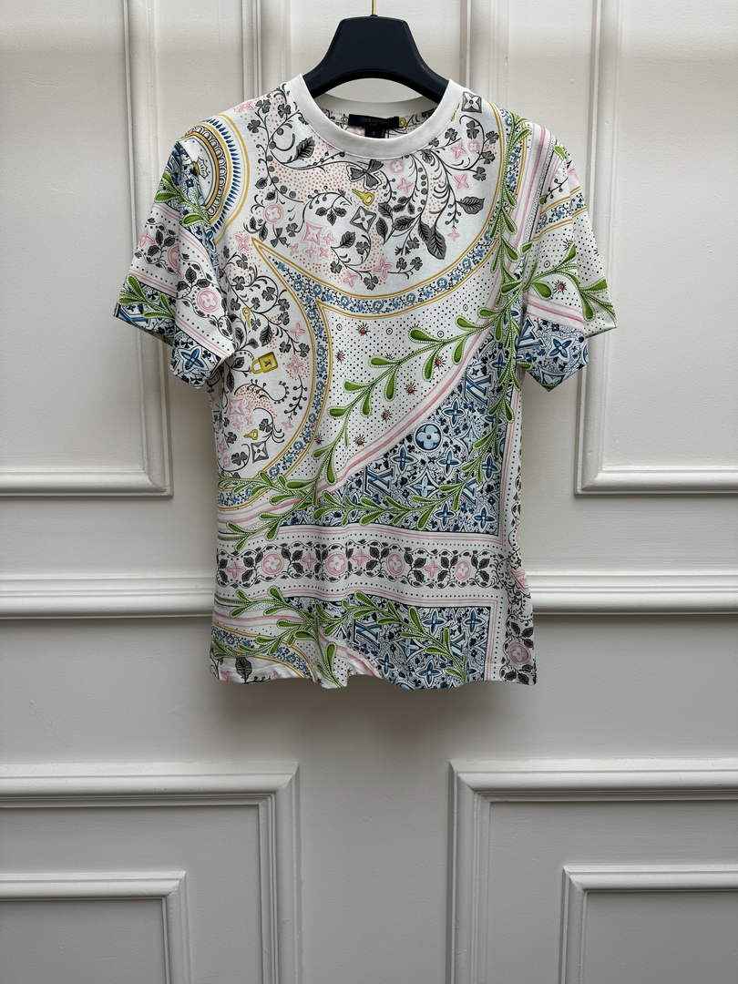 Louis Vuitton Flower Foulard Short-Sleeved T-Shirt