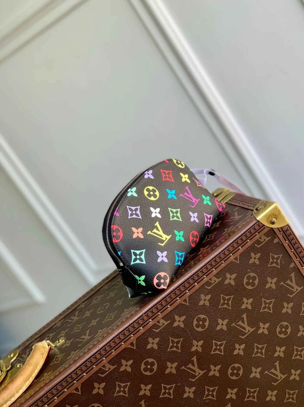 Louis Vuitton LV x TM Cosmetic Pouch PM Bag - M13744 Black
