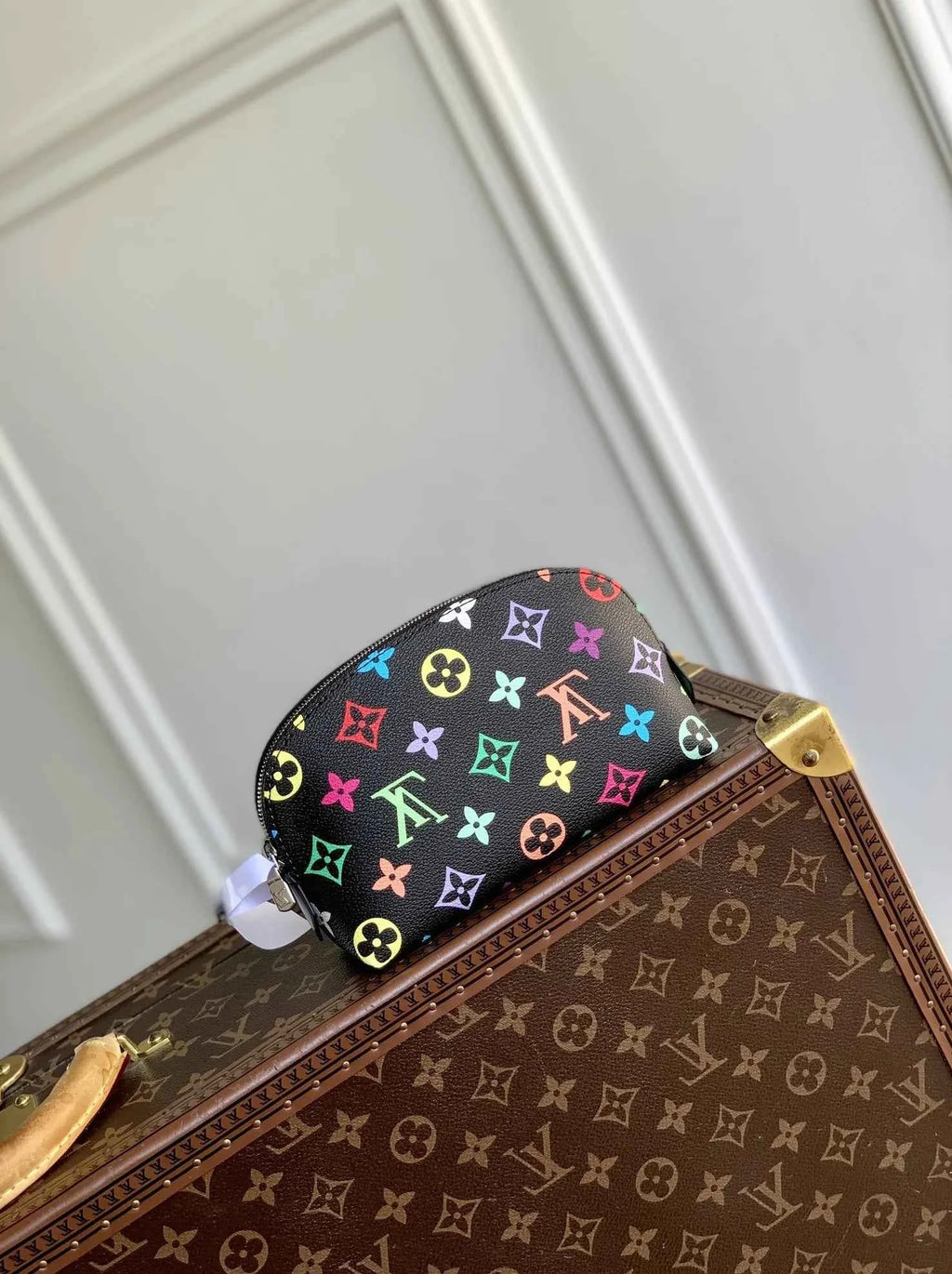 Louis Vuitton LV x TM Cosmetic Pouch PM Bag - M13744 Black