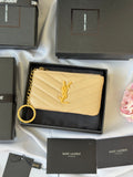 Authentic Saint Laurent Cassandre key pouch vs matelass¨¦ flap wallet small