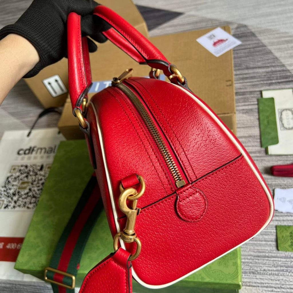 adidas x Gucci 702397 mini duffle bag Red