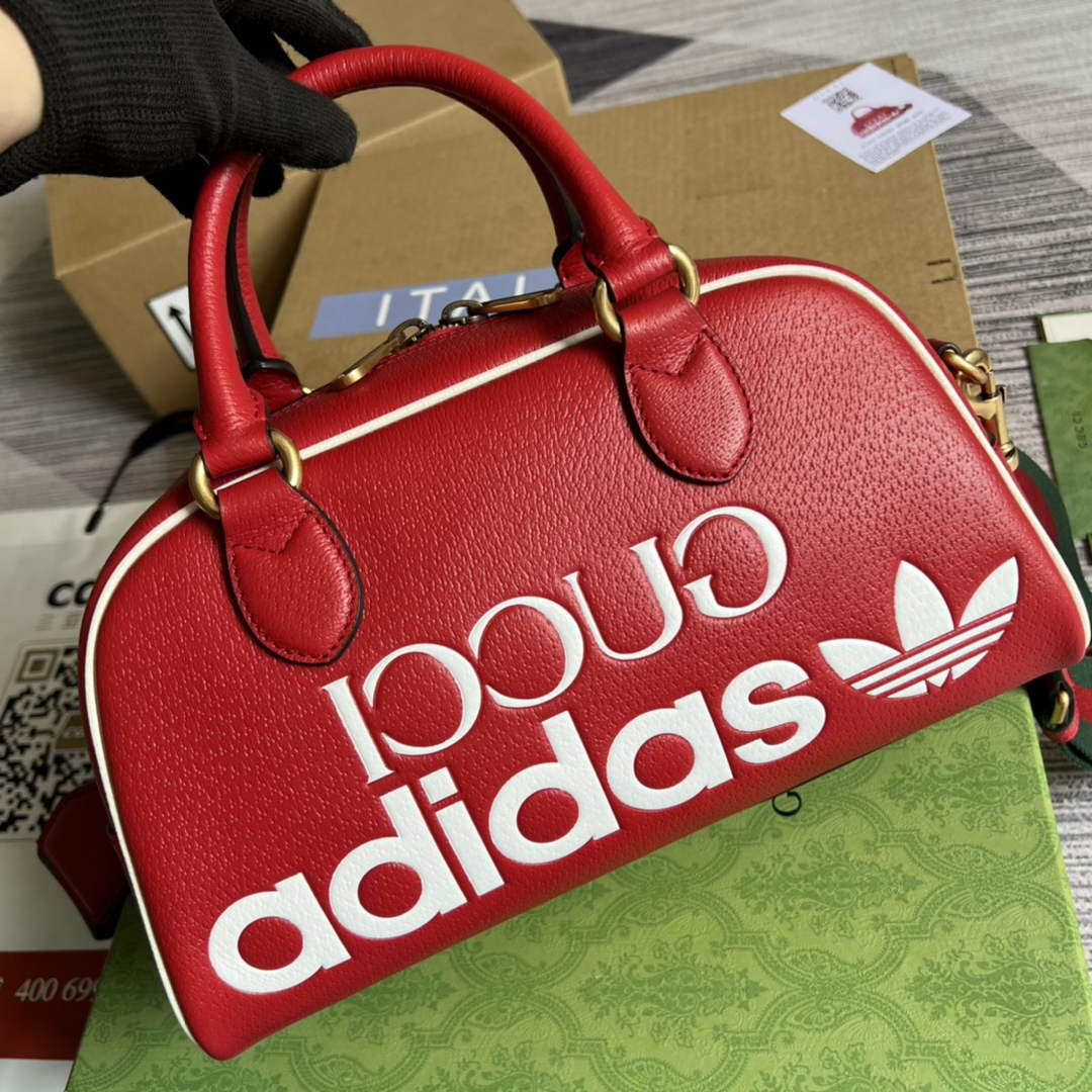 adidas x Gucci 702397 mini duffle bag Red