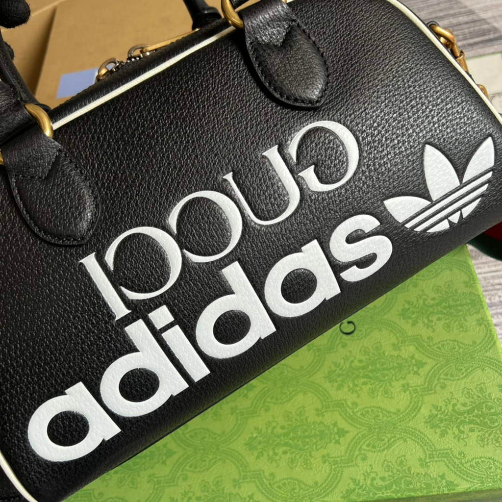 adidas x Gucci 702397 mini duffle bag black