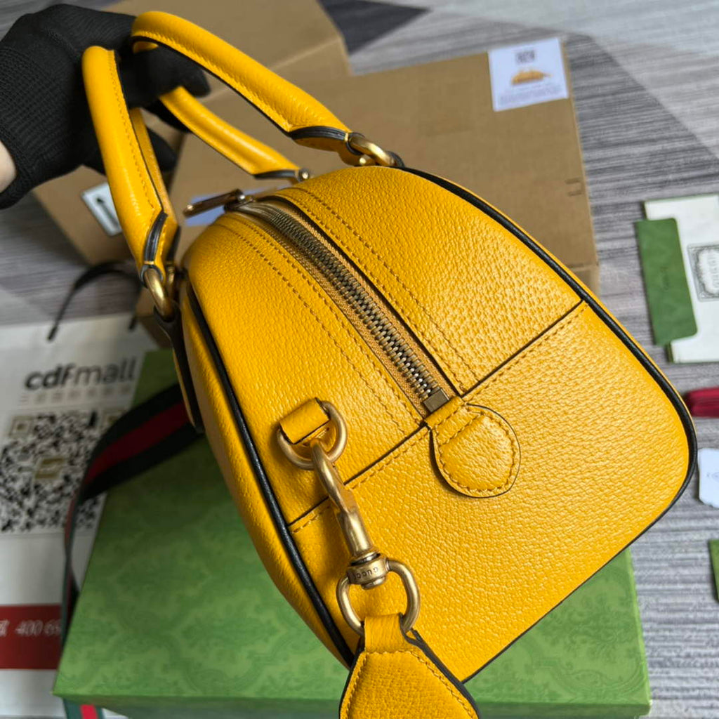 adidas x Gucci 702397 mini duffle bag yellow