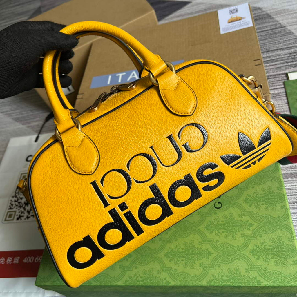 adidas x Gucci 702397 mini duffle bag yellow