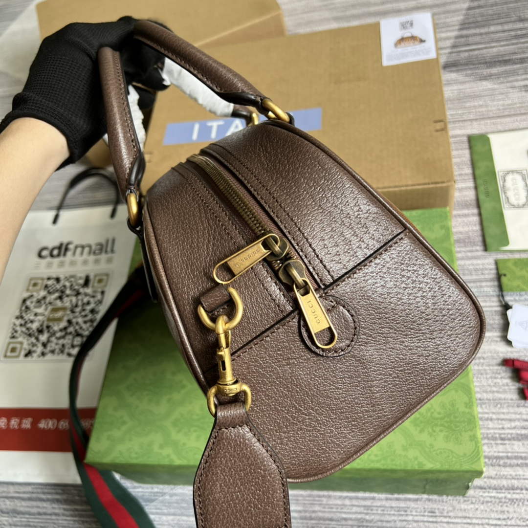 adidas x Gucci 702397 mini duffle bag brown