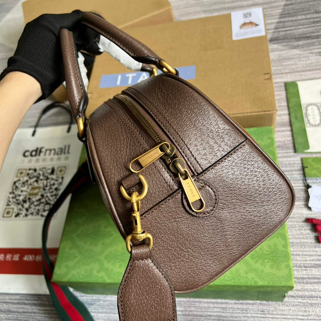adidas x Gucci 702397 mini duffle bag brown