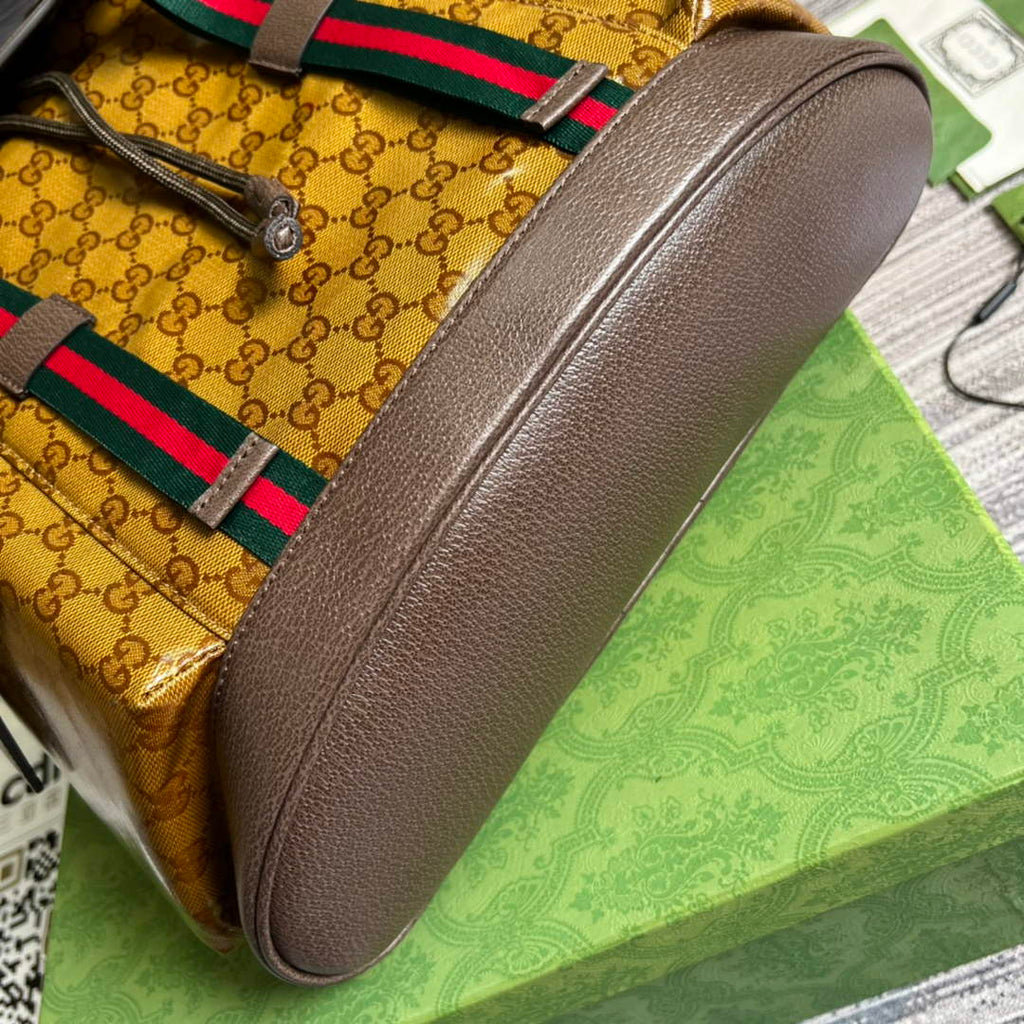 adidas x Gucci backpack ‎495563 Beige and brown