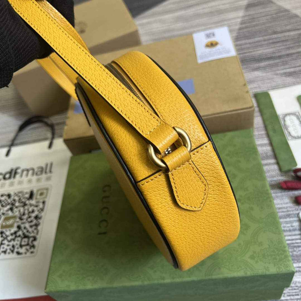 adidas x Gucci Ophidia shoulder bag 702626 Yellow leather