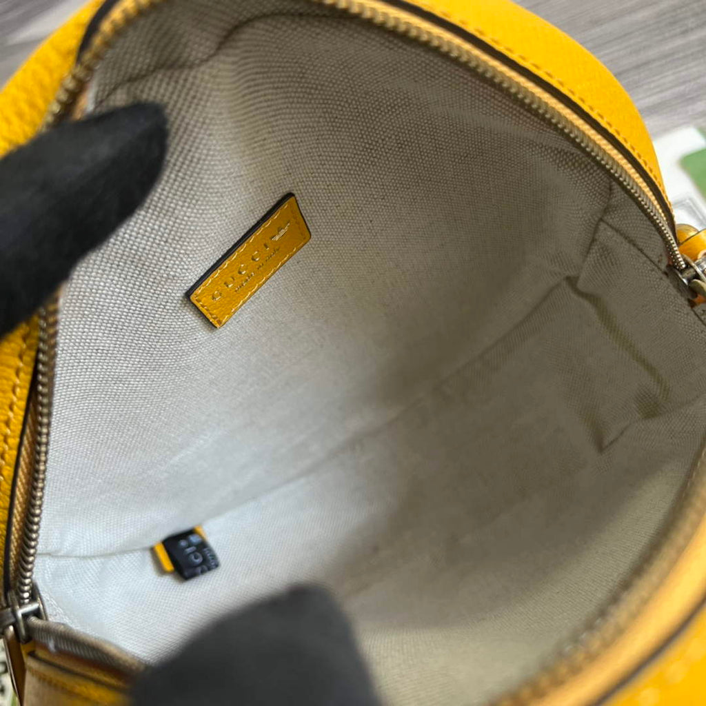 adidas x Gucci Ophidia shoulder bag 702626 Yellow leather