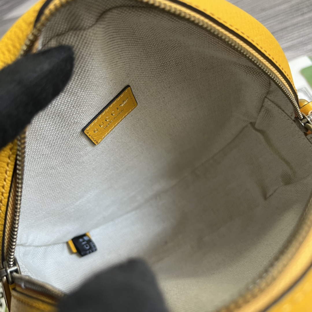 adidas x Gucci Ophidia shoulder bag 702626 Yellow leather