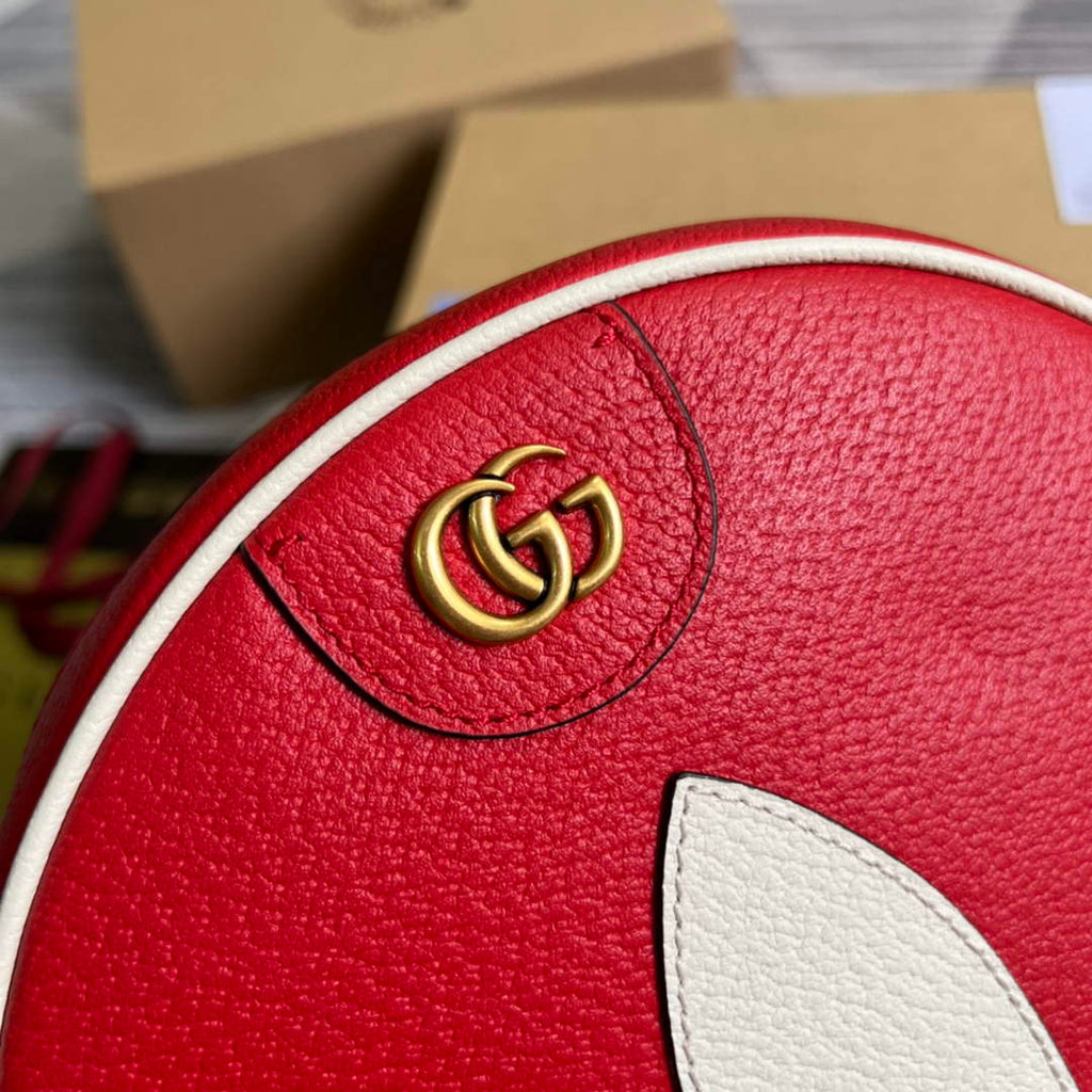 adidas x Gucci Ophidia shoulder bag 702626 Red leather