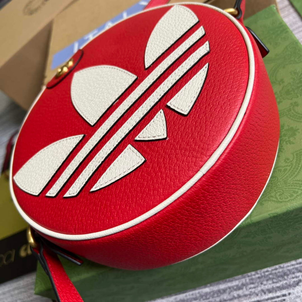 adidas x Gucci Ophidia shoulder bag 702626 Red leather