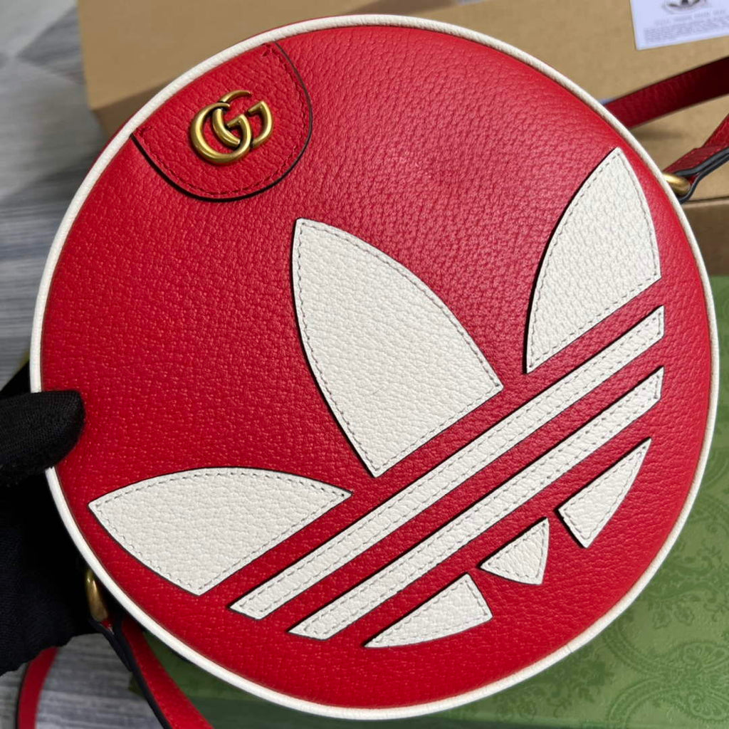adidas x Gucci Ophidia shoulder bag 702626 Red leather