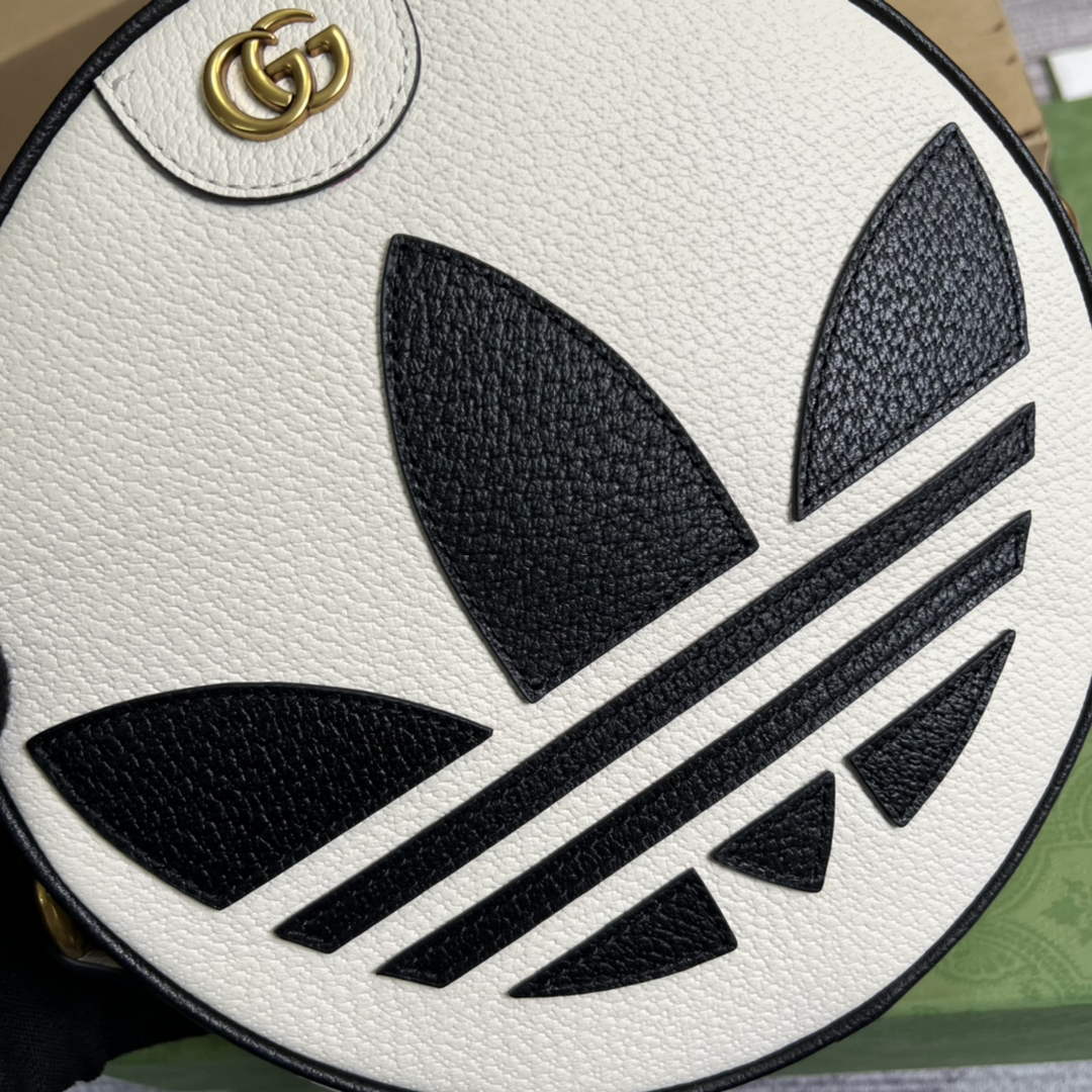adidas x Gucci Ophidia shoulder bag 702626 White leather