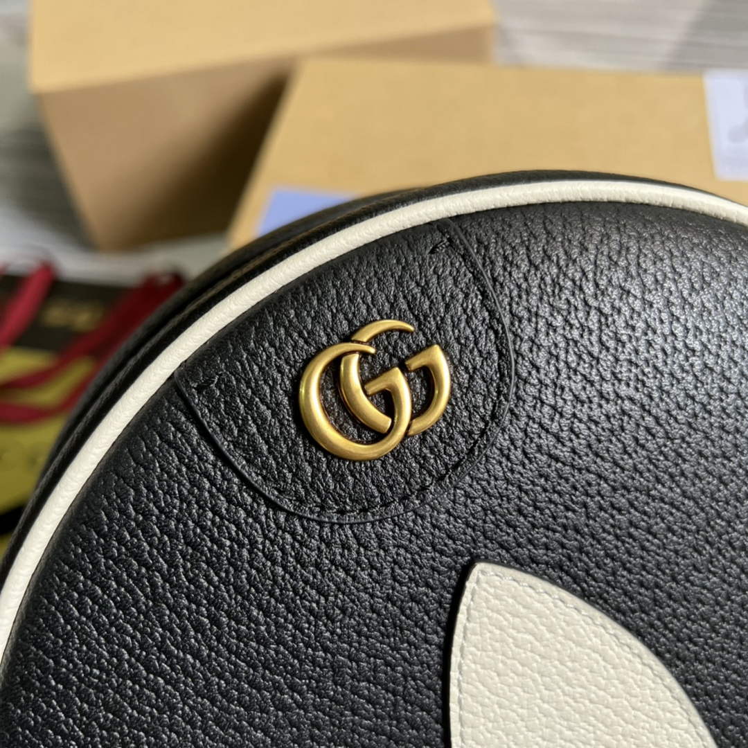 adidas x Gucci Ophidia shoulder bag 702626 Black leather
