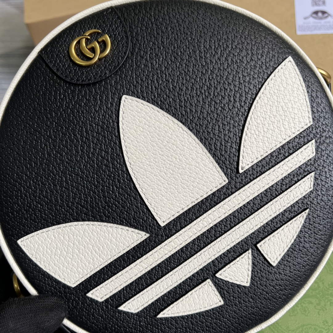 adidas x Gucci Ophidia shoulder bag 702626 Black leather
